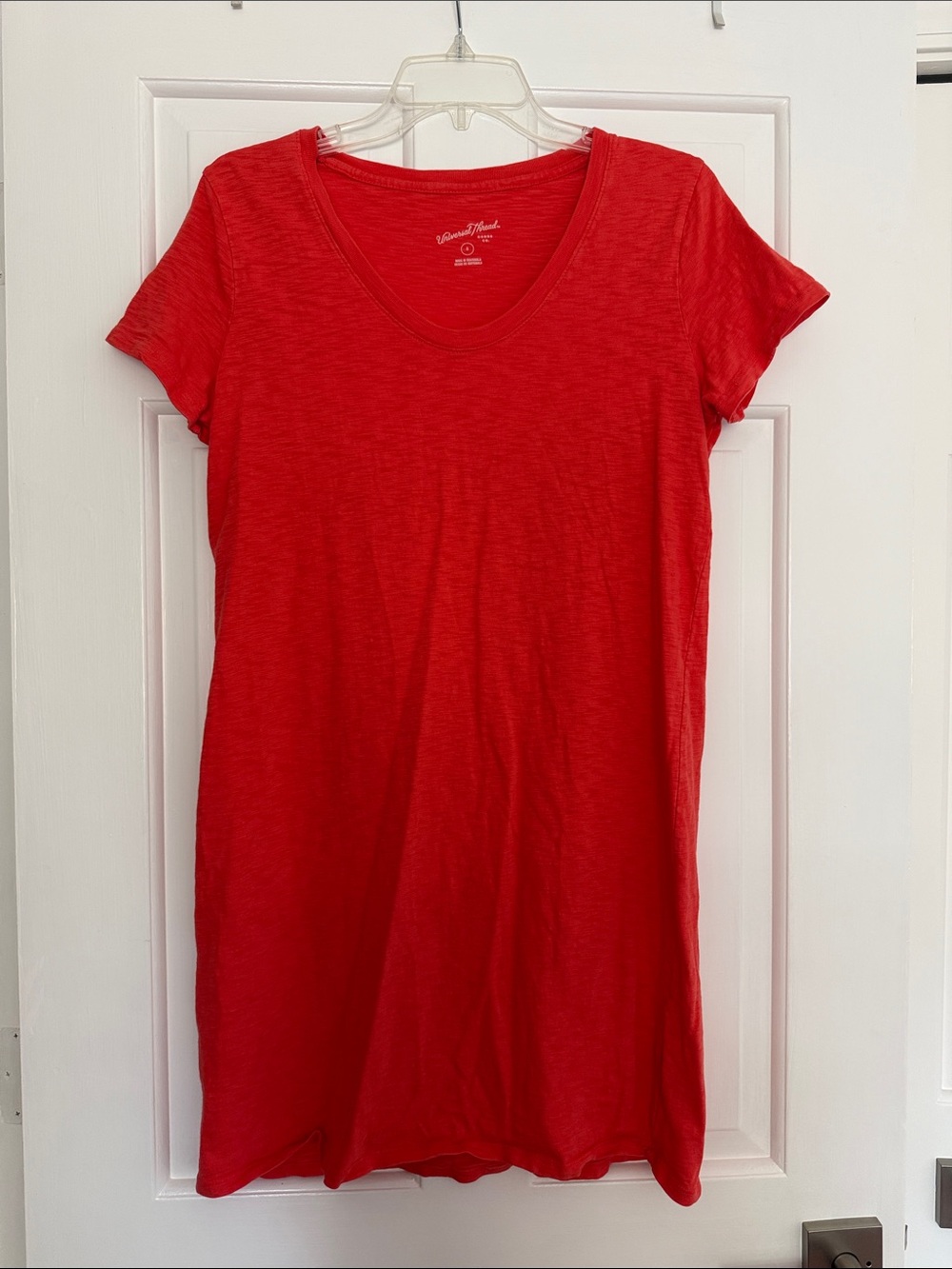 Cotton Coral T-shirt Dress